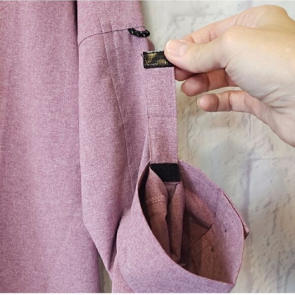 HI-TEC Moisture Wicking Button-down Top Hiking Outdoor Apparel - Picture 3 of 9